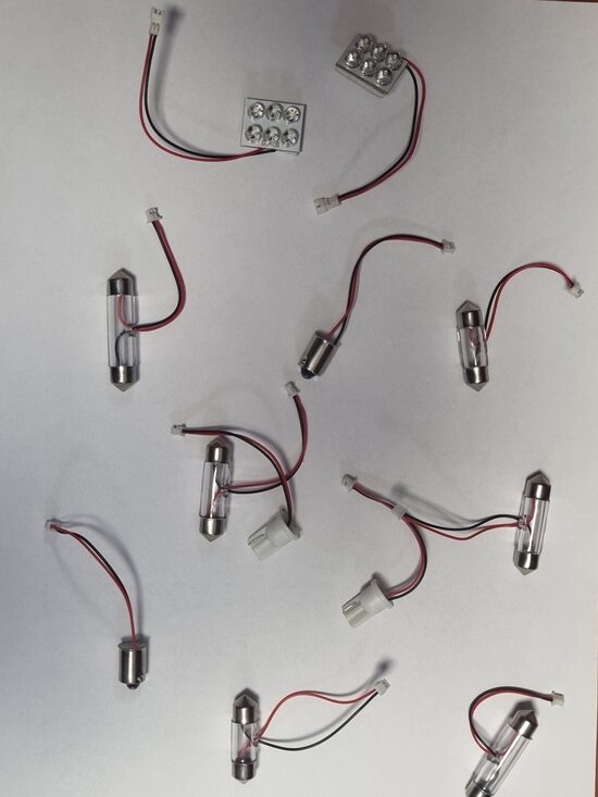PCB-27x18-6LED spuldžu komplekts