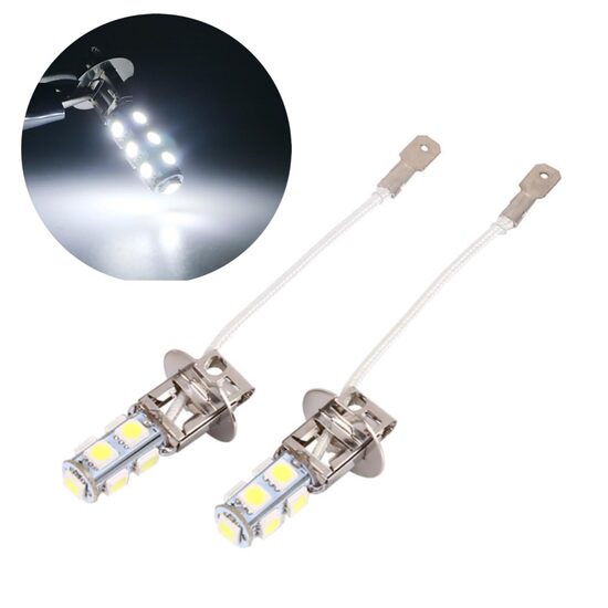 Led spuldžu komplekts H3 9/12 SMD (balts)