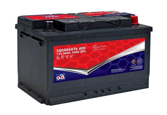 12V, 80Ah, AD Baltic akumulators