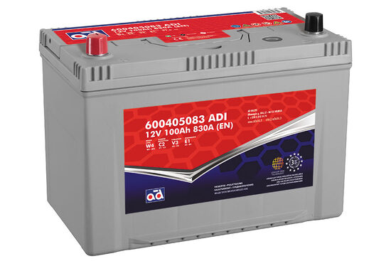 12V, 100Ah, AD Baltic akumulators