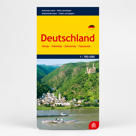 JS papīra autoceļu karte Deutschland (Vācija)