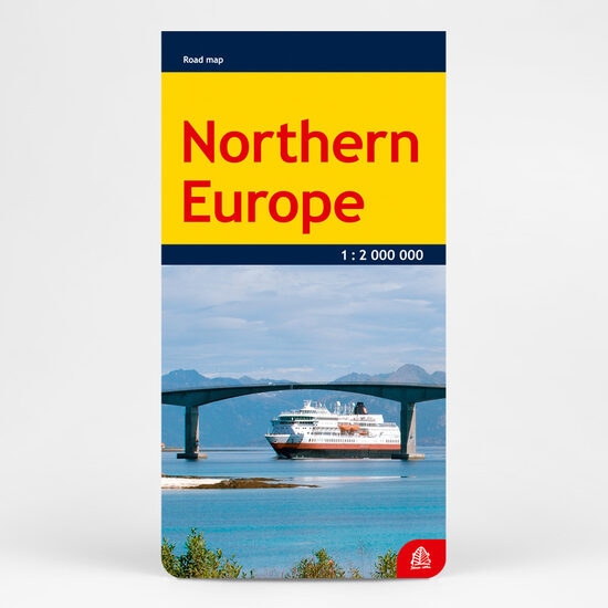 JS Papīra auto ceļu karte Northen Europe (Ziemeļeiropa)
