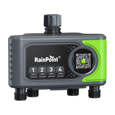 RainPoint 4 zonu apūdeņošanas kontrolieris ar vārtejas WiFi
