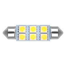 SV8.5-8 6/9 SMD Led spuldžu komplekts 44mm (balts)