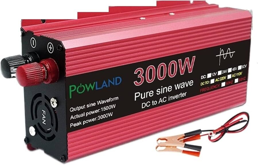 Powland strāvas pārveidotājs 12v uz 220v 1500W/3000W