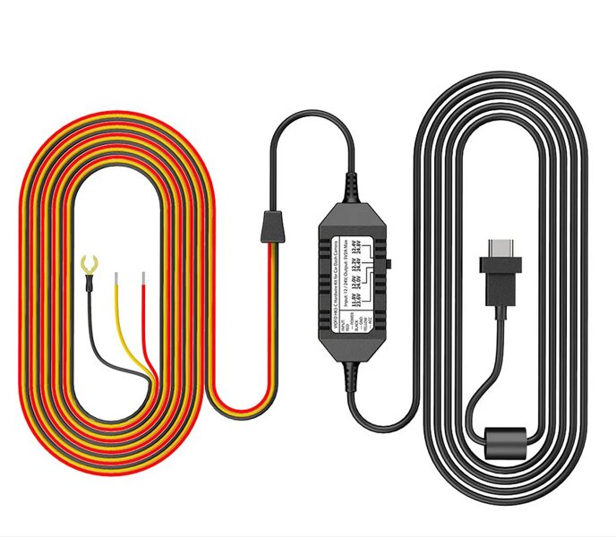 Viofo reģistratoru HK3 Type-C stāvvietas režīma strāvas vads (USB-C)