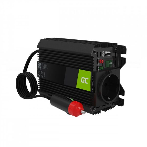 Green cell automašīnas strāvas pārveidotājs 12v uz 230v  150W/300W